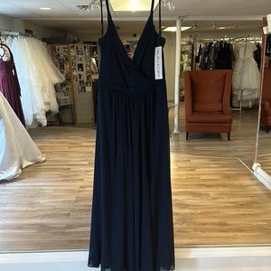 Bill Levkoff Navy Dress Size 12 NWT